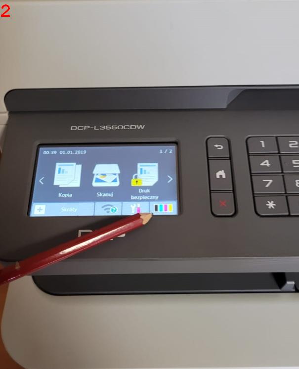 panel dotykowy drukarki 
