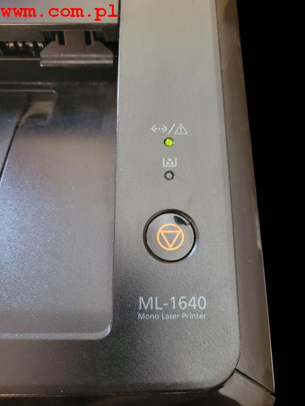 zielona dioda na panelu drukarki Samsung ml-1640

